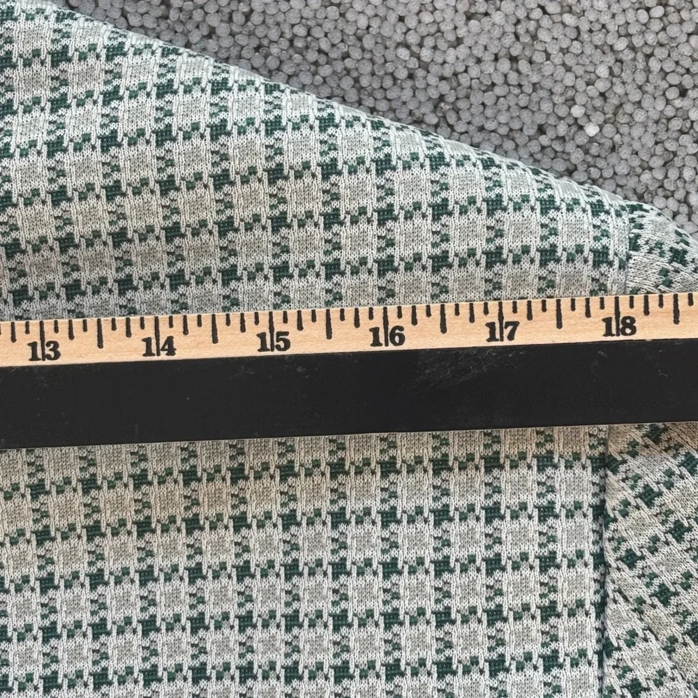 70s Deadstock NWT Michaels Stern Blazer 40R Green Houndstooth USA VTG Academia